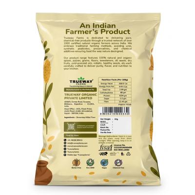 Trueway Farms Organic Pre-soaked Browntop Millet Flour, Korale, Andu Korralu, Gluten Free, Unpolished, High Fibre Flour 1kg