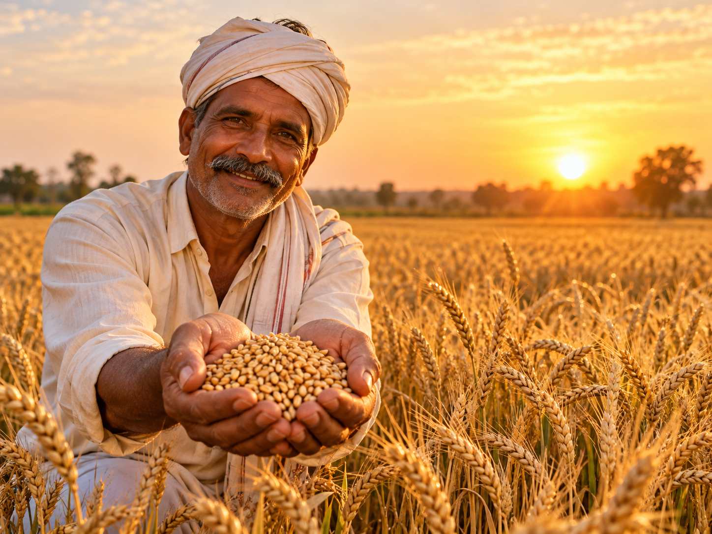 A Trueway partner farmer in the field